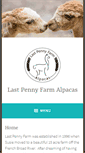 Mobile Screenshot of lastpennyfarmalpacas.com